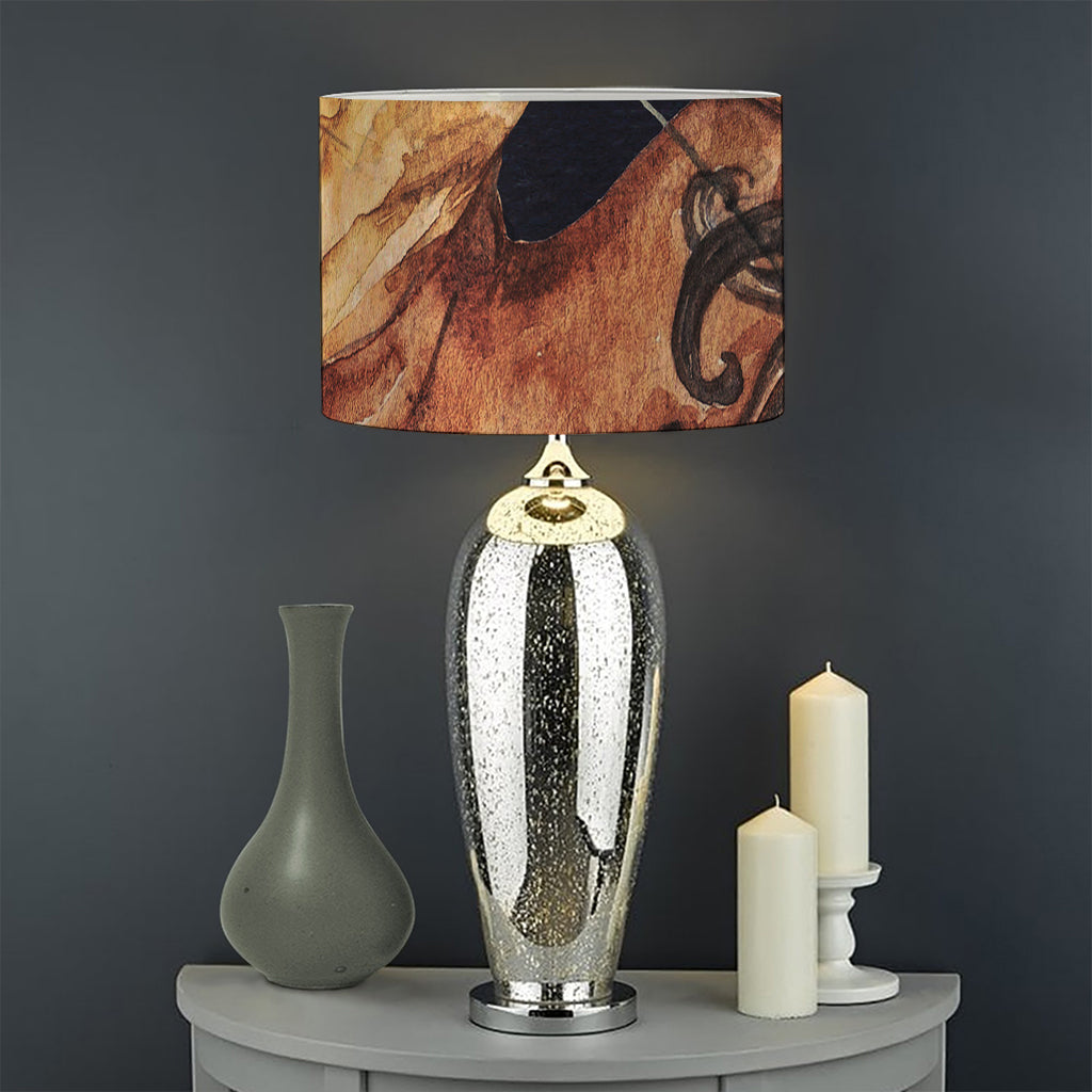 Watercolor Sagittarius Zodiac Sign Print Drum Lamp Shade