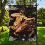 Watercolor Sagittarius Zodiac Sign Print Garden Flag