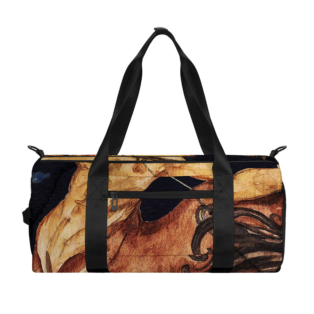 Watercolor Sagittarius Zodiac Sign Print Gym Bag