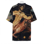Watercolor Sagittarius Zodiac Sign Print Hawaiian Shirt