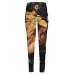 Watercolor Sagittarius Zodiac Sign Print High-Waisted Pocket Leggings