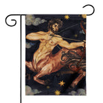 Watercolor Sagittarius Zodiac Sign Print House Flag