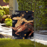 Watercolor Sagittarius Zodiac Sign Print House Flag