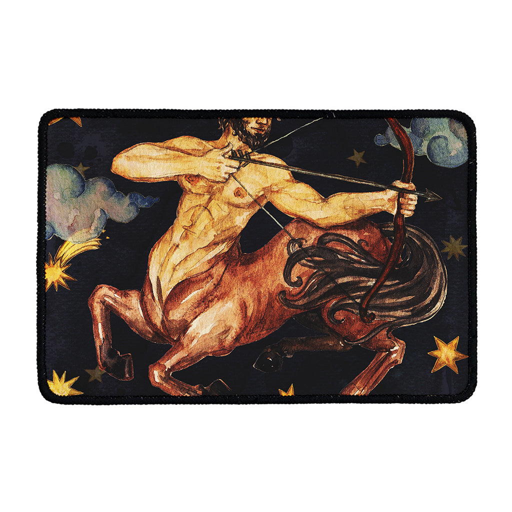 Watercolor Sagittarius Zodiac Sign Print Kitchen Mat