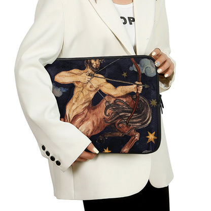 Watercolor Sagittarius Zodiac Sign Print Laptop Sleeve