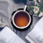 Watercolor Sagittarius Zodiac Sign Print Leather Coaster Set