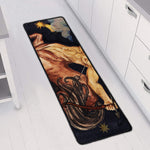 Watercolor Sagittarius Zodiac Sign Print Long Kitchen Mat