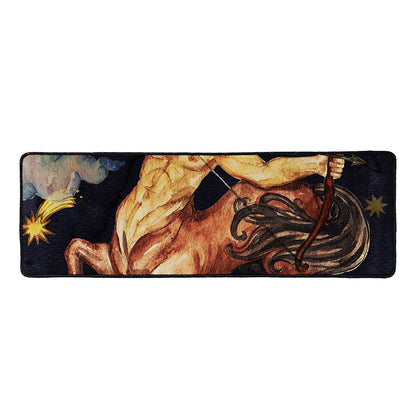 Watercolor Sagittarius Zodiac Sign Print Long Kitchen Mat