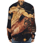 Watercolor Sagittarius Zodiac Sign Print Long Sleeve Baseball Jersey