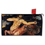 Watercolor Sagittarius Zodiac Sign Print Mailbox Cover