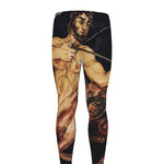 Watercolor Sagittarius Zodiac Sign Print Men's leggings