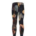 Watercolor Sagittarius Zodiac Sign Print Men's leggings