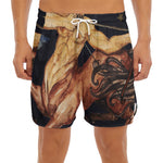Watercolor Sagittarius Zodiac Sign Print Men's Split Running Shorts
