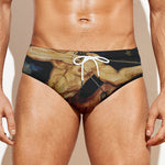 Watercolor Sagittarius Zodiac Sign Print Men's Swim Briefs