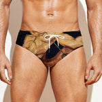 Watercolor Sagittarius Zodiac Sign Print Men's Swim Briefs