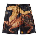 Watercolor Sagittarius Zodiac Sign Print Men's Swim Trunks