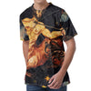 Watercolor Sagittarius Zodiac Sign Print Men's Velvet T-Shirt