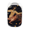 Watercolor Sagittarius Zodiac Sign Print Mesh Laundry Hamper