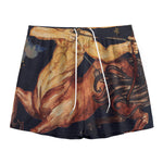 Watercolor Sagittarius Zodiac Sign Print Mesh Shorts
