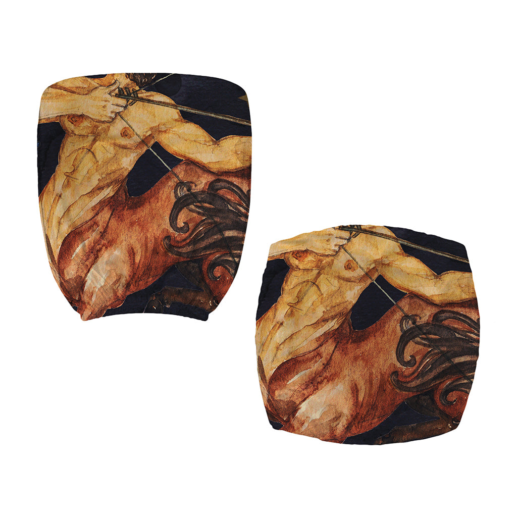 Watercolor Sagittarius Zodiac Sign Print Office Chair Cover