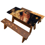 Watercolor Sagittarius Zodiac Sign Print Picnic Table Cover