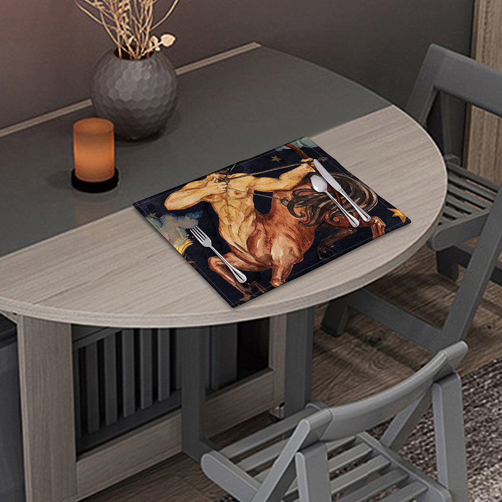 Watercolor Sagittarius Zodiac Sign Print Placemat