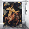 Watercolor Sagittarius Zodiac Sign Print Premium Shower Curtain