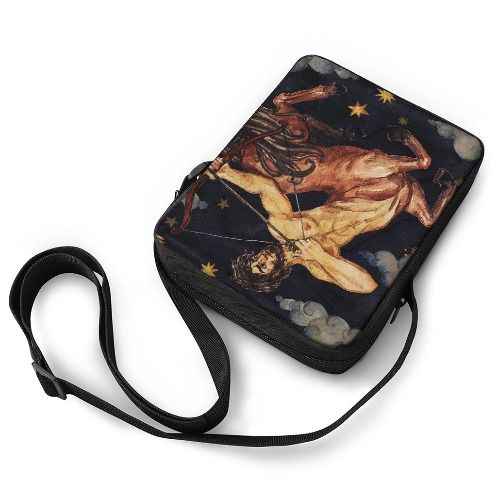 Watercolor Sagittarius Zodiac Sign Print Rectangular Crossbody Bag