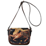 Watercolor Sagittarius Zodiac Sign Print Saddle Bag