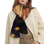 Watercolor Sagittarius Zodiac Sign Print Scarf