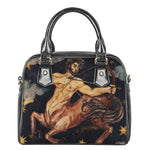 Watercolor Sagittarius Zodiac Sign Print Shoulder Handbag