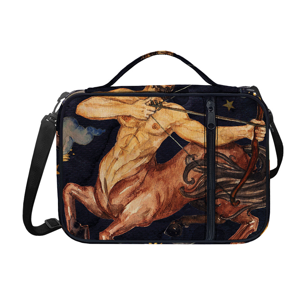 Watercolor Sagittarius Zodiac Sign Print Shoulder Strap Bible Bag