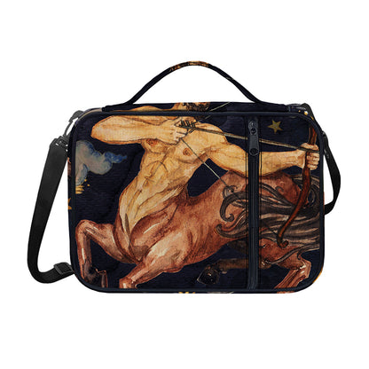Watercolor Sagittarius Zodiac Sign Print Shoulder Strap Bible Bag