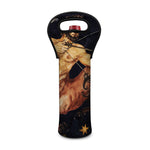 Watercolor Sagittarius Zodiac Sign Print Single Neoprene Wine Tote