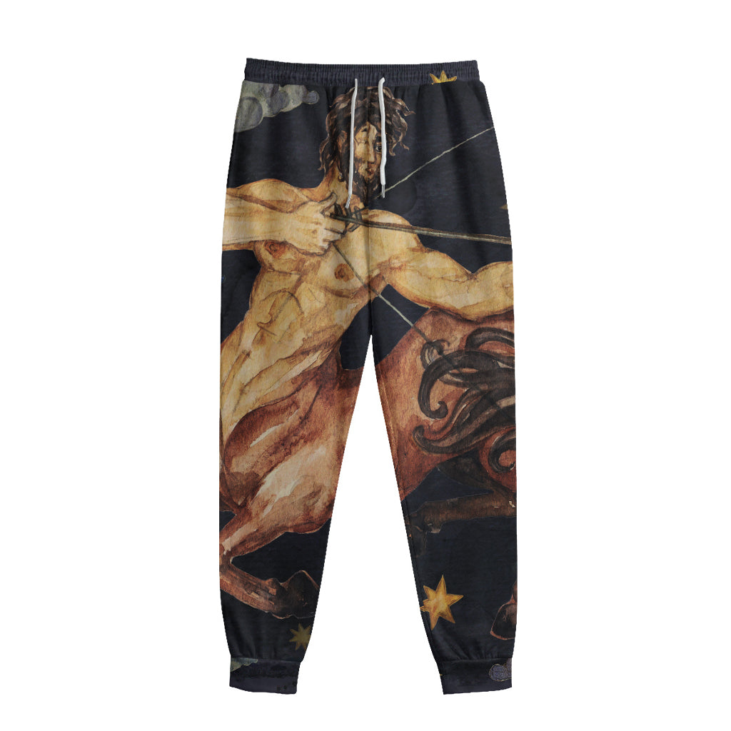 Watercolor Sagittarius Zodiac Sign Print Sweatpants