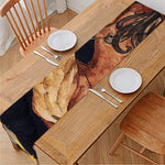 Watercolor Sagittarius Zodiac Sign Print Table Runner