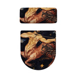 Watercolor Sagittarius Zodiac Sign Print Toilet Lid And Tank Cover Set