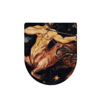 Watercolor Sagittarius Zodiac Sign Print Toilet Lid Cover