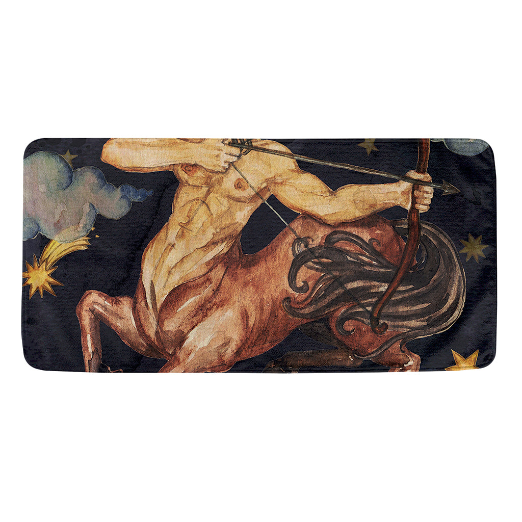 Watercolor Sagittarius Zodiac Sign Print Towel
