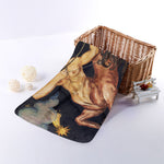 Watercolor Sagittarius Zodiac Sign Print Towel