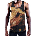 Watercolor Sagittarius Zodiac Sign Print Men's Workout Tank Top