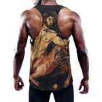 Watercolor Sagittarius Zodiac Sign Print Training Tank Top