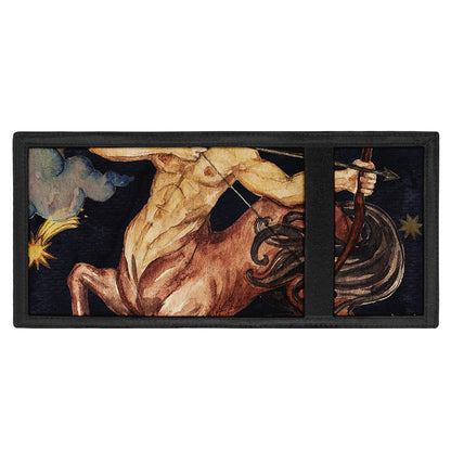 Watercolor Sagittarius Zodiac Sign Print Trifold Wallet
