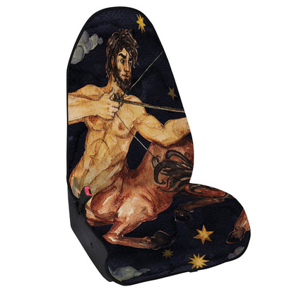 Watercolor Sagittarius Zodiac Sign Print Waterproof Car Seat Cover