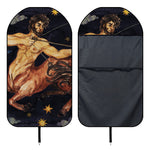 Watercolor Sagittarius Zodiac Sign Print Waterproof Car Seat Cover