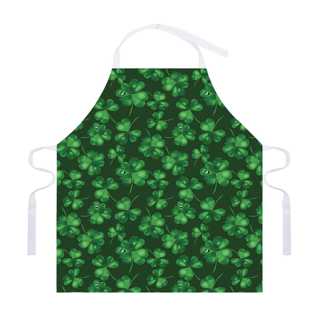 Watercolor Saint Patrick's Day Print Adjustable Apron