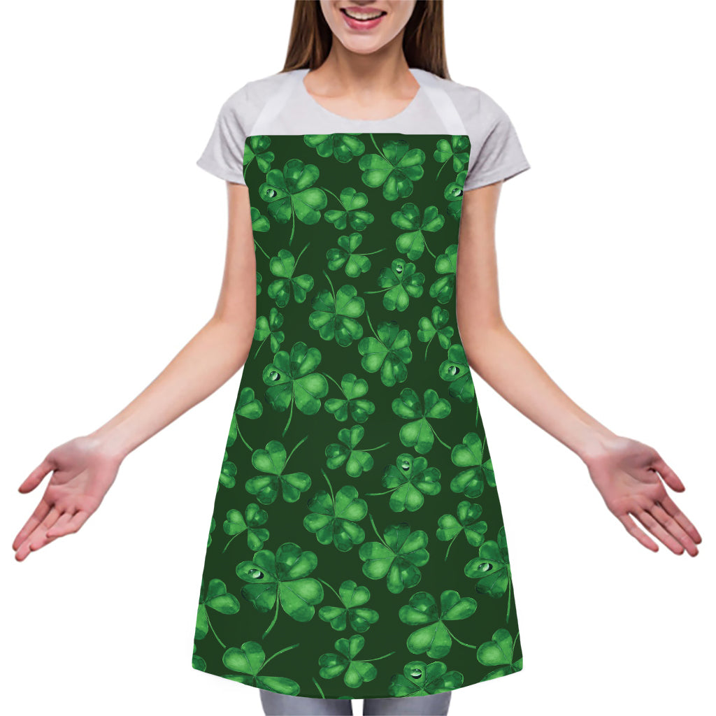 Watercolor Saint Patrick's Day Print Adjustable Apron