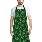 Watercolor Saint Patrick's Day Print Bib Apron With Pocket
