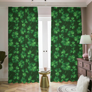 Watercolor Saint Patrick's Day Print Blackout Pencil Pleat Curtains