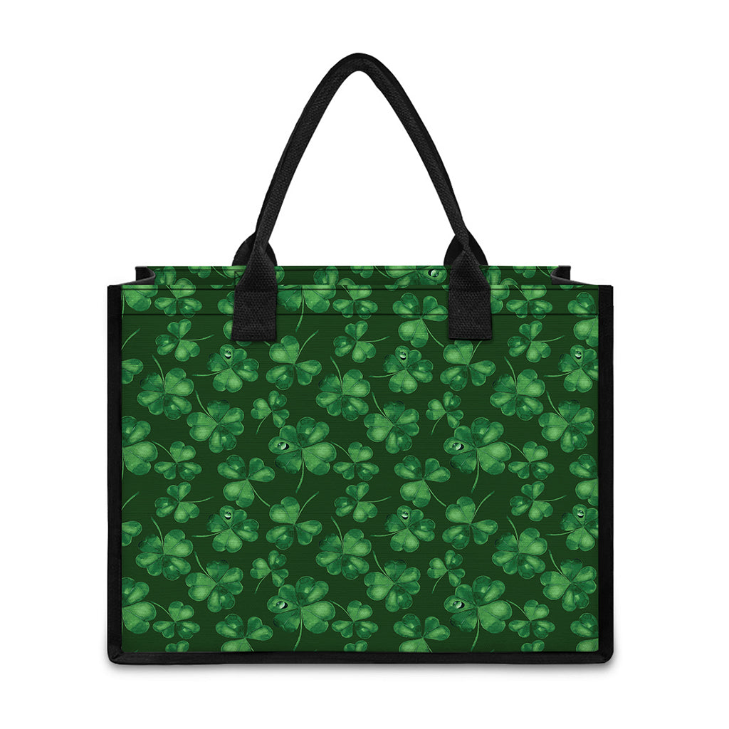 Watercolor Saint Patrick's Day Print Canvas Tote Bag